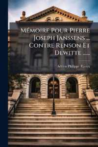 Mémoire Pour Pierre Joseph Janssens ... Contre Renson Et Dewitte ......