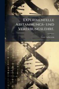Experimentelle Abstammungs- Und Vererbungslehre.