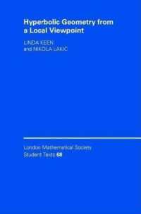 Hyperbolic Geometry from a Local Viewpoint. London Mathmatical Society Student Texts. (London Mathematical Society Student Texts)