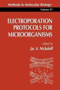 Electroporation Protocols for Microorganisms. Methods in Molecular Biology, Volume 47. (Methods in Molecular Biology)