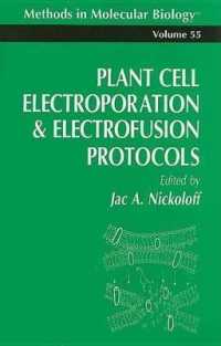 Plant Cell Electroporation and Electrofusion Protocols. Methods in Molecular Biology, Volume 55. (Methods in Molecular Biology)