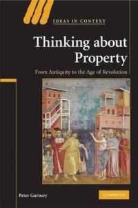 Thinking about Property: from Antiquity to the Age of Revolution. Ideas in Context. (Ideas in Context)