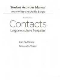 SAM Answer Key with Audio Script for Valette/Valette's Contacts: Langue et culture fran�aises, 9th （9TH）