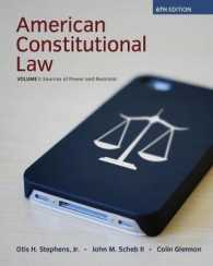 American Constitutional Law : Sources of Power and Restraint 〈1〉 （6TH）