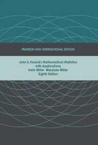 John E. Freund's Mathematical Statistics with Applications : Pearson New International Edition （8TH）