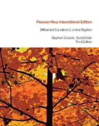 Differential Equations and Linear Algebra : Pearson New International Edition （3RD）