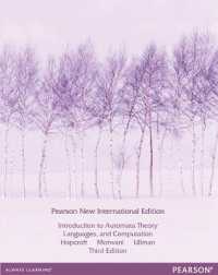 Introduction to Automata Theory, Languages, and Computation : Pearson New International Edition （3RD）