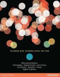 Microeconomics: Principles, Applications, and Tools : Pearson New International Edition （8TH）