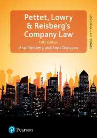 Pettet, Lowry & Reisberg's Company Law : Company Law & Corporate Finance (Longman Law Series) （5TH）