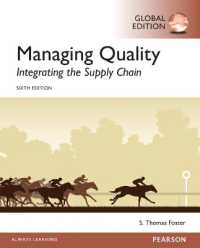 Managing Quality: Integrating the Supply Chain, Global Edition （6TH）