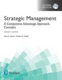 Strategic Management: a Competitive Advantage Approach, Concepts, Global Edition （16TH）