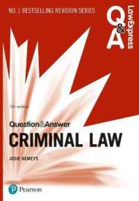 Law Express Question and Answer: Criminal Law (Law Express Questions & Answers) （5TH）
