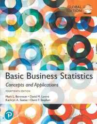 Basic Business Statistics, Global Edition + MyLab Statistics with Pearson eText (Package) （14TH）