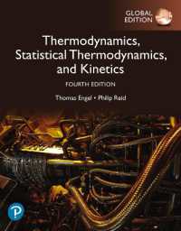 Physical Chemistry: Thermodynamics, Statistical Thermodynamics, and Kinetics, Global Edition （4TH）