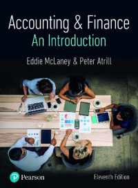 Accounting and Finance: An Introduction + MyLab Accounting (Package) （11TH）