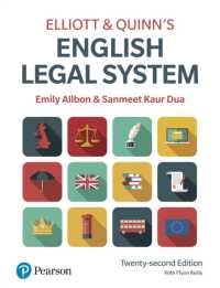 Elliott & Quinn's English Legal System （22TH）