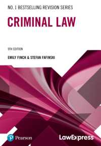 Law Express Revision Guide: Criminal Law (Law Express) （9TH）