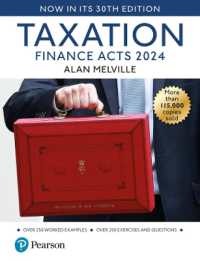 Taxation: Finance Act 2024, 30th edition + MyLab Accounting + Pearson eText （30TH）