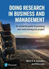 Doing Research in Business and Management: An essential guide to planning and undertaking your project （3RD）