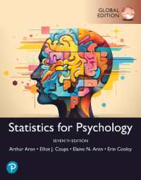 Statistics for Psychology, Global Edition + MyLab Psychology with Pearson eText (Package) （7TH）