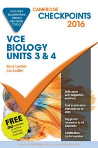Cambridge Checkpoints VCE Biology Units 3 and 4 2016 and Quiz Me More (Cambridge Checkpoints)