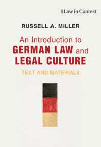 An Introduction to German Law and Legal Culture : Text and Materials (Law in Context)