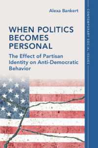 When Politics Becomes Personal : The Effect of Partisan Identity on Anti-Democratic Behavior (Contemporary Social Issues Series)