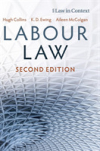英国労働法テキスト（第２版）<br>Labour Law (Law in Context) （2ND）