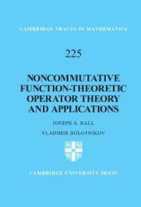 Noncommutative Function-Theoretic Operator Theory and Applications (Cambridge Tracts in Mathematics)