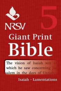 NRSV Giant Print Bible: Volume 5, Isaiah - Lamentations