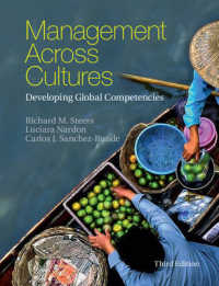 文化を横断するマネジメント（第３版）<br>Management Across Cultures : Developing Global Competencies （3 Reprint）