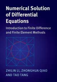 Numerical Solution of Differential Equations : Introduction to Finite Difference and Finite Element Methods