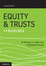 Equity and Trusts in Australia -- Paperback / softback （2 Revised）
