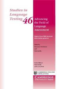 Advancing the Field of Language Assessment, Studies in Language Testing(Silt) 46