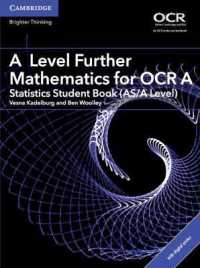 A Level Further Mathematics for OCR a Statistics Student Book (AS/A Level) with Digital Access (2 Years) (As/a Level Further Mathematics Ocr)