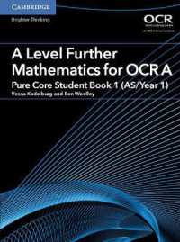 A Level Further Mathematics for OCR a Pure Core Student Book 1 (AS/Year 1) (As/a Level Further Mathematics Ocr)