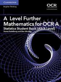 A Level Further Mathematics for OCR a Statistics Student Book (AS/A Level) (As/a Level Further Mathematics Ocr)