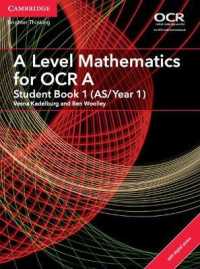 A Level Mathematics for OCR a Student Book 1 (AS/Year 1) with Digital Access (2 Years) (As/a Level Mathematics for Ocr)