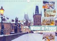 Winter in Prague (Wall Calendar 2024 DIN A4 Landscape), CALVENDO 12 Month Wall Calendar : Snow magic in Prague, the golden city on the Vltava river