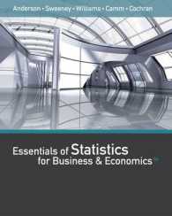 Essentials of Statistics for Business and Economics (with XLSTAT Printed Access Card) （8TH）