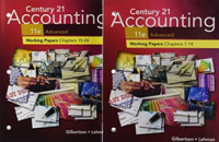 Print Student Working Papers (Chapters 1-24) for Century 21 Accounting: Advanced, 11th （11TH）