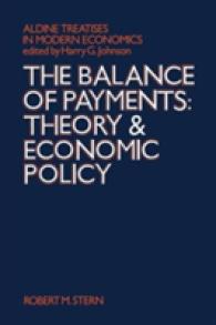 The Balance of Payments : Theory and Economic Policy