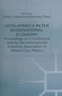 Latin America in the International Economy (International Economic Association Series)