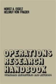 Operations Research Handbook : Standard Algorithms and Methods with Examples