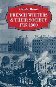 French Writers and Their Society 17151800
