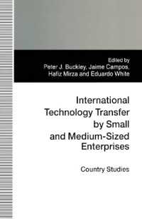 International Technology Transfer by Small and Medium-sized Enterprises : Country Studies