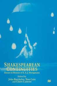 Shakespearean Continuities : Essays in Honour of E. A. J. Honigmann