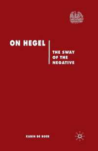 On Hegel : The Sway of the Negative (Renewing Philosophy)
