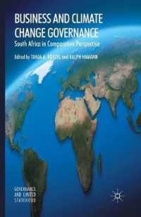 Business and Climate Change Governance : South Africa in Comparative Perspective (Governance and Limited Statehood)