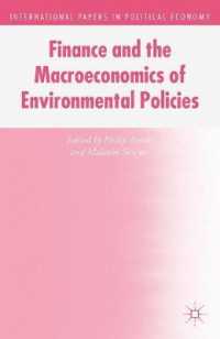 Finance and the Macroeconomics of Environmental Policies (International Papers in Political Economy)